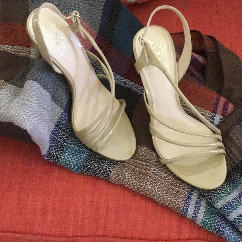 Nude Patent Heels